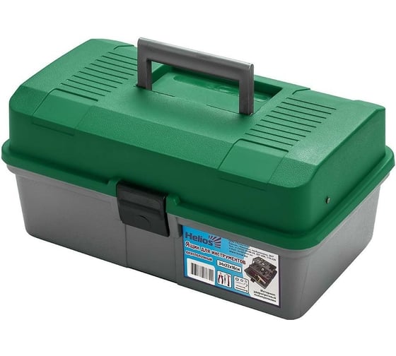 Изображение товара Helios Ящик для инструментов двухполочный зеленый T-HS-2TTB-G 109235
