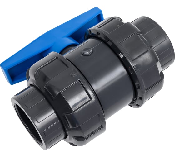 Изображение товара Шаровой кран НПВХ общего применения AQUAVIVA DN 40 мм, с муфтовым окончанием AQVBVD040 50435