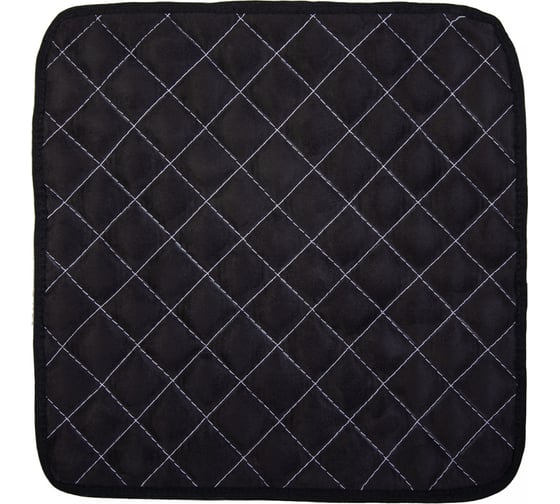 Изображение товара Подушка с завязками на стул SKYWAY 38x35 см, алькантара, черная S10302003