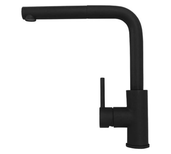 Изображение товара Смеситель для кухни ALVEUS ZEOS P MONARCH BLACK MATT 1136505