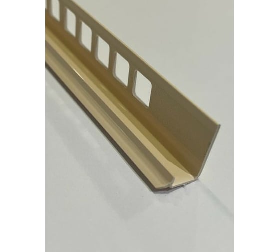 Изображение товара Внутренний профиль для плитки DECONIKA 8 мм, 2.5 м, 008-G Слоновая кость глянец Д-Пл8-В 008-0 СЛК-Г