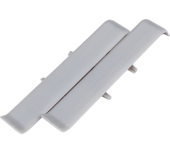 Изображение товара Соединитель для плинтуса DECONIKA (85 мм; 002 Светло-серый; 2 шт.) Д-П85-С-Ф2 002 СВТ СЕР