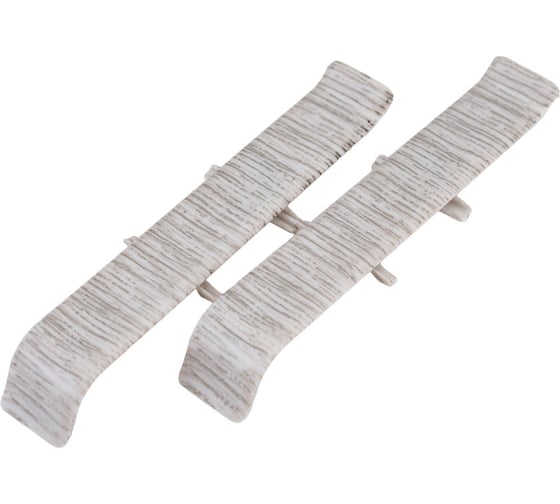 Изображение товара Соединитель для плинтуса DECONIKA (85 мм; 253 Ясень серый; 2 шт.) Д-П85-С-Ф2 253 ЯСН СЕР