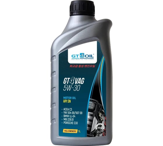 Изображение товара Масло GT OIL gt 4 vag, sae 5w-30, api sn, 1 л 8809059409862