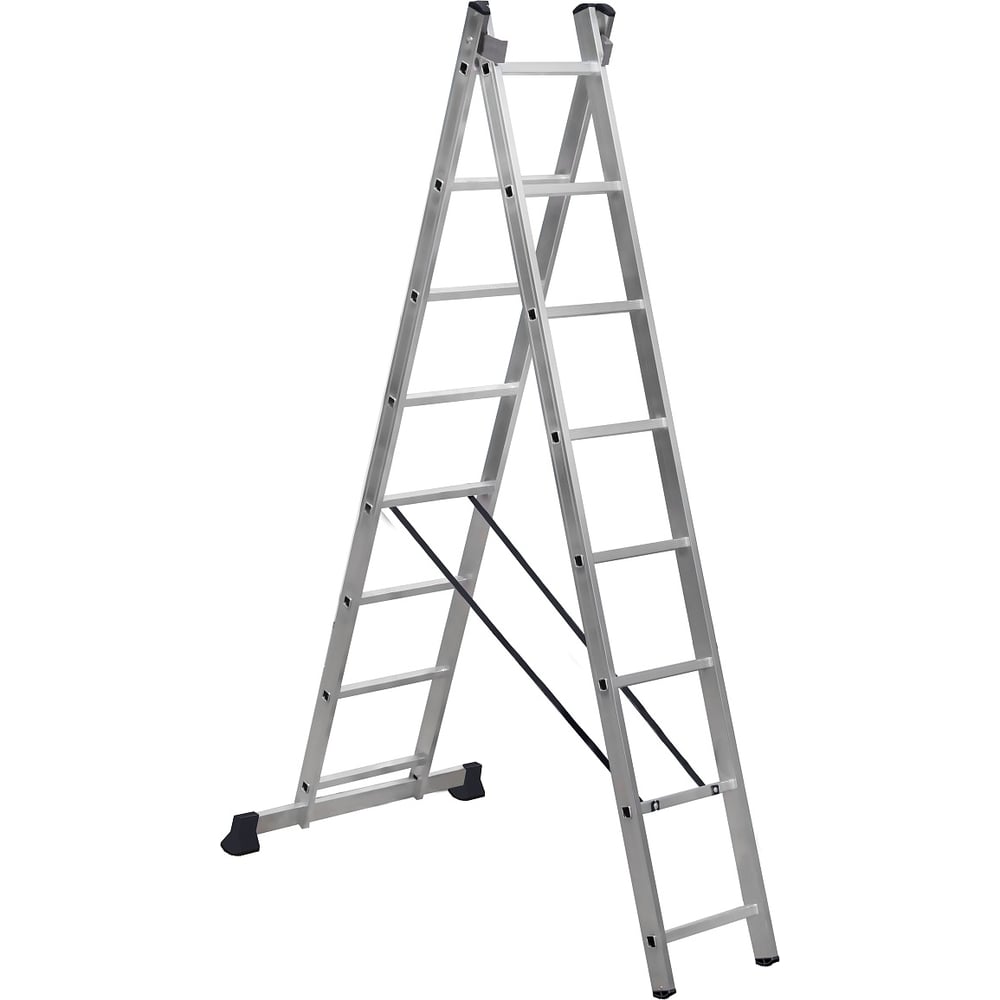 Двухсекционная алюминиевая лестница SevenBerg 2x8 ступеней 920208