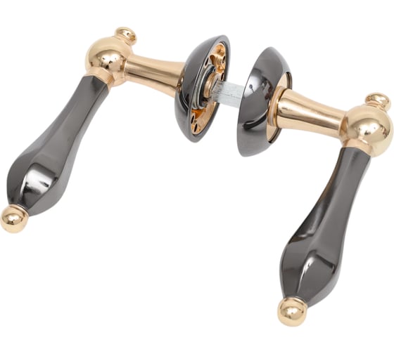 Изображение товара Ручка PALIDORE A-61 BH/PB, черный никель/золото блестящее 98760677