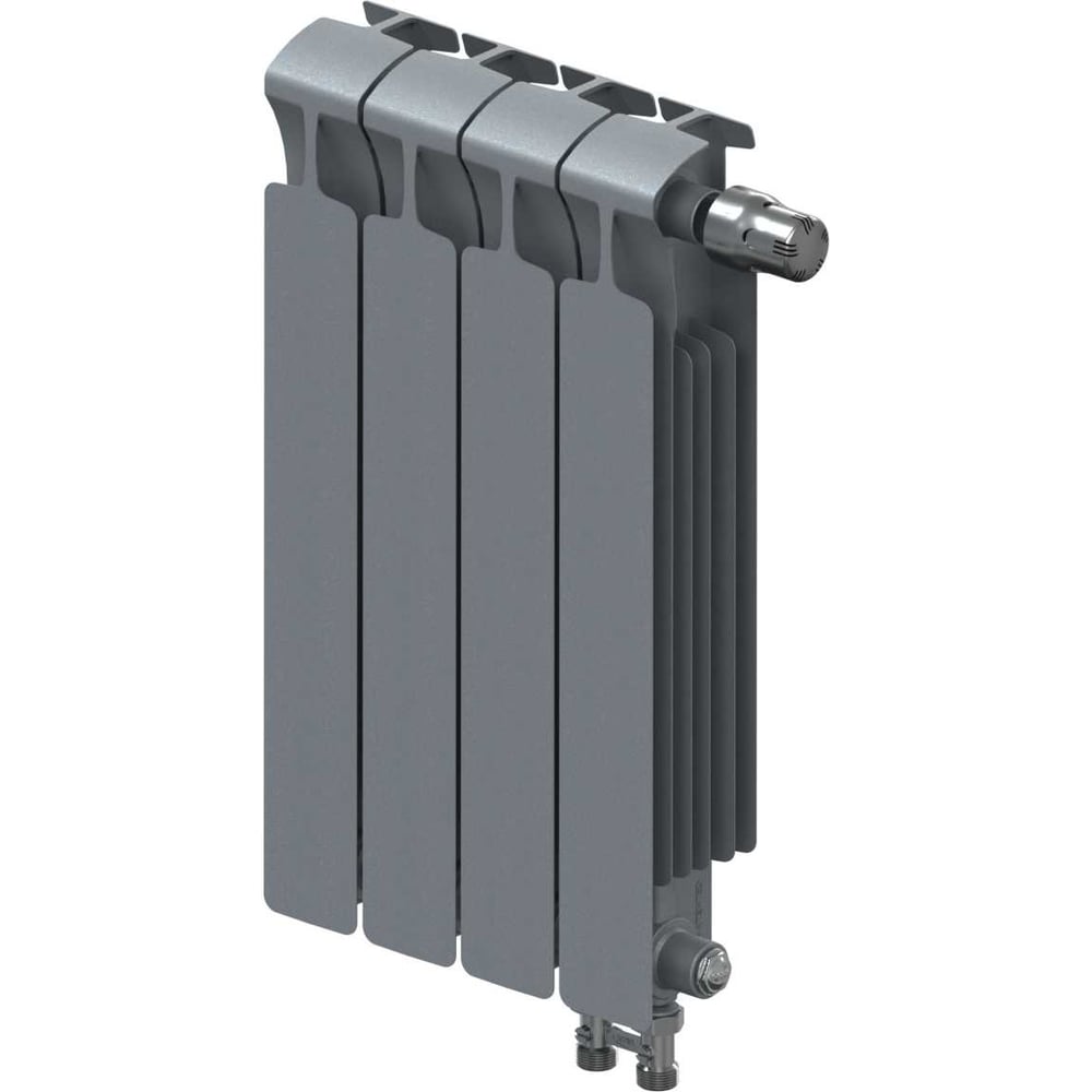 Изображение товара Биметаллический радиатор RIFAR MONOLIT Ventil 500 Титан 4 секции для отопления