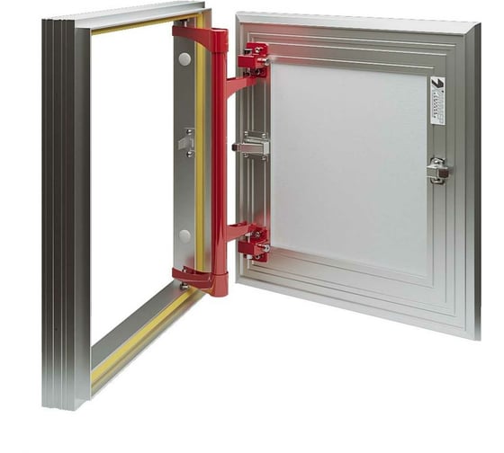 Изображение товара Ревизионный люк под плитку Хаммер Союз 30х60 (ШхВ), алюминиевый, петли на стороне 60 sz36