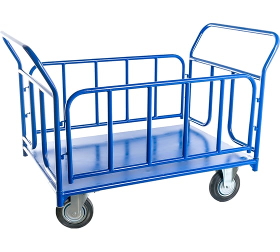 Изображение товара Тележка Стелла-техник платформенная, с бортами, 800х1200мм, КПО-500Т-200-К