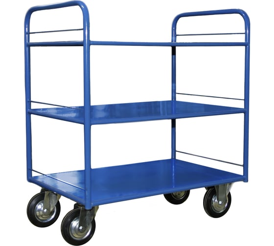 Изображение товара Тележка Стелла-техник платформенная 3-х ярусная, 600х900мм, КР-3-150-И