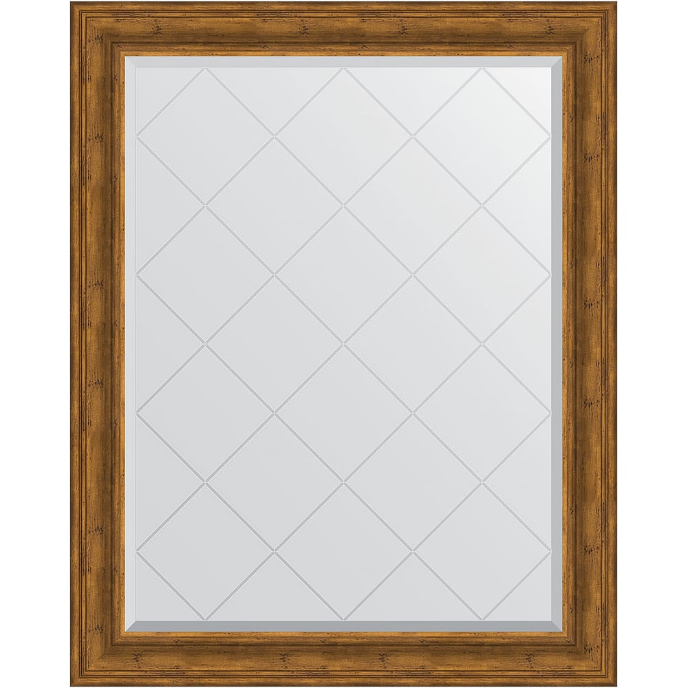 Изображение товара Зеркало EVOFORM с гравировкой в багетной раме травленая бронза 99x124 см