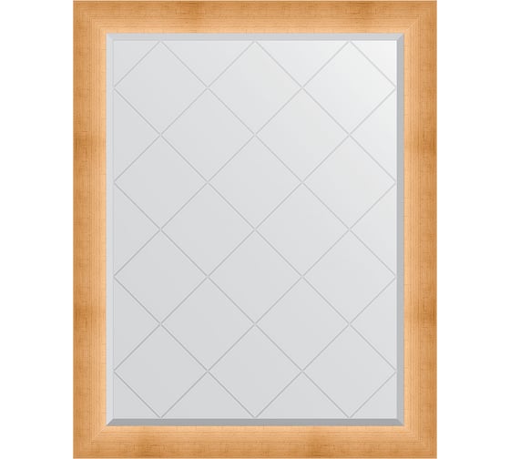 Изображение товара Зеркало EVOFORM с гравировкой в багетной раме - травленое золото 87 мм (96x121 см) BY 4525