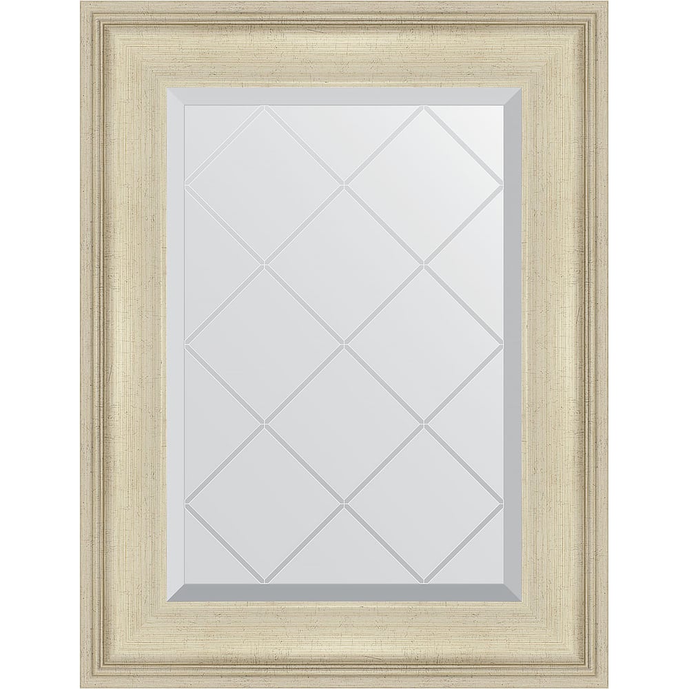 Изображение товара Зеркало EVOFORM с гравировкой в багетной раме травленое серебро 58x75 см BY 4026