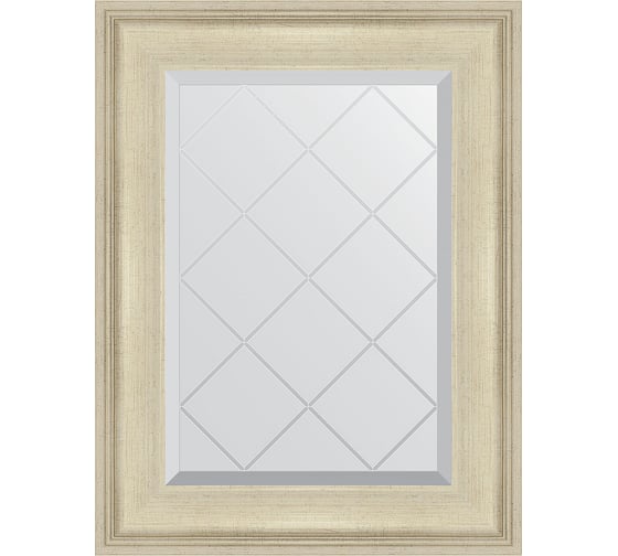 Изображение товара Зеркало EVOFORM с гравировкой в багетной раме - травленое серебро 95 мм (58x75 см) BY 4026