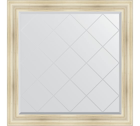 Изображение товара Зеркало EVOFORM с гравировкой в багетной раме - травленое серебро 99 мм (109x109 см) BY 4461