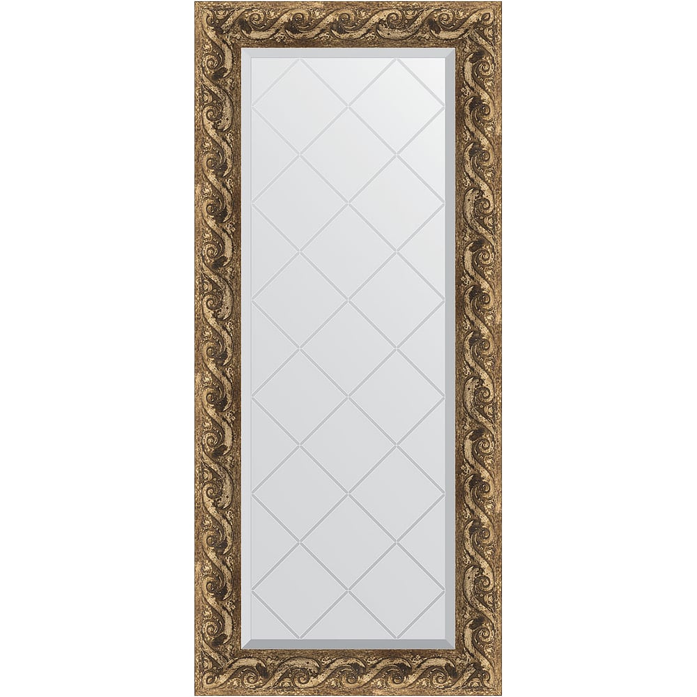 Изображение товара Зеркало EVOFORM с гравировкой в багетной раме 56x125 см BY 4055