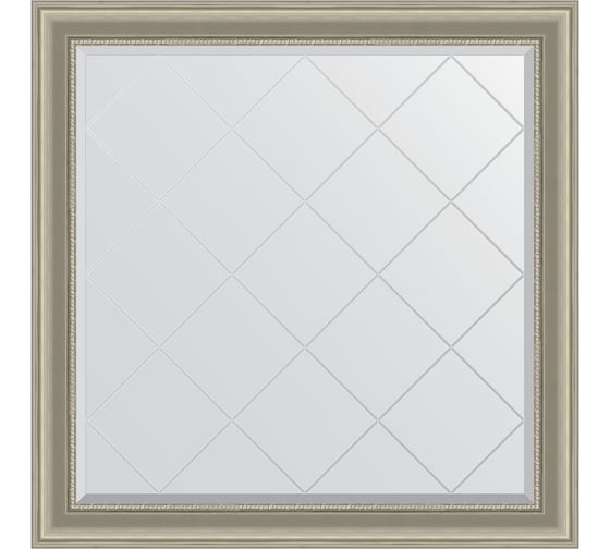 Изображение товара Зеркало EVOFORM с гравировкой в багетной раме - хамелеон 88 мм (106x106 см) BY 4450