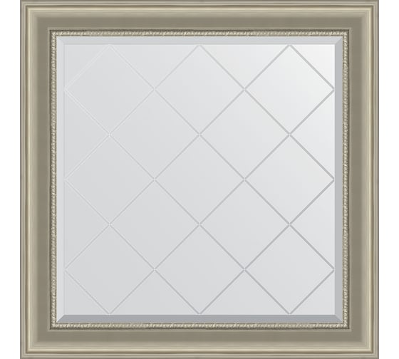 Изображение товара Зеркало EVOFORM с гравировкой в багетной раме - хамелеон 88 мм (86x86 см) BY 4321