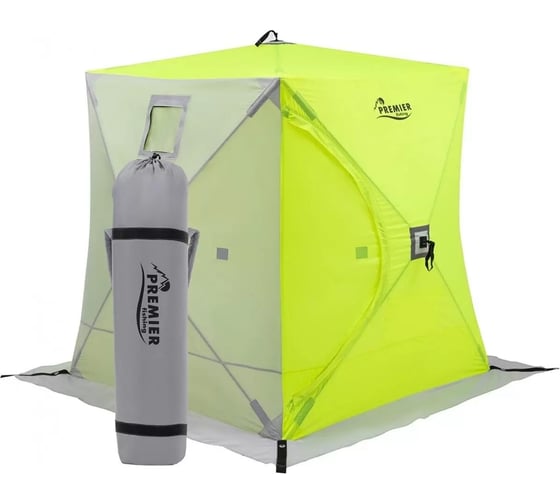 Изображение товара Зимняя палатка Premier fishing PR-ISC-180YLG PREMIER Куб, 1.8x1.8м, желтый/серый 186255