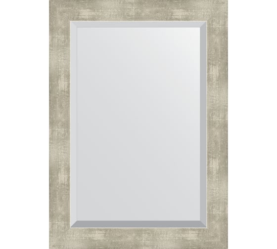 Изображение товара Зеркало EVOFORM с фацетом в багетной раме - алюминий 61 мм (51x71 см) BY 1129