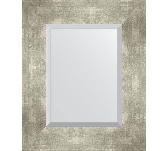 Изображение товара Зеркало EVOFORM с фацетом в багетной раме - алюминий 90 мм (46x56 см) BY 1362