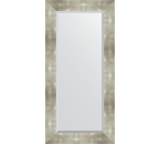 Изображение товара Зеркало EVOFORM с фацетом в багетной раме - алюминий 90 мм (56x116 см) BY 1150