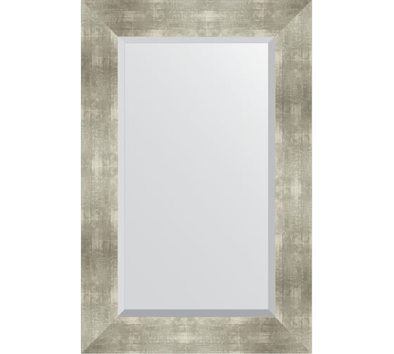 Изображение товара Зеркало EVOFORM с фацетом в багетной раме - алюминий 90 мм (56x86 см) BY 1140