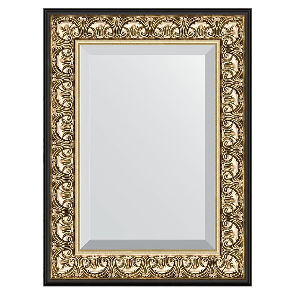 Изображение товара Зеркало EVOFORM с фацетом в багетной раме барокко золото 60x80 см BY 1231