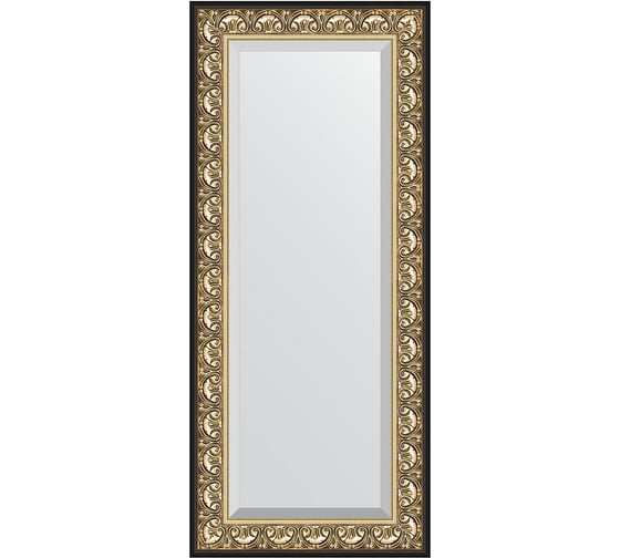 Изображение товара Зеркало EVOFORM с фацетом в багетной раме - барокко золото 106 мм (65x150 см) BY 1271