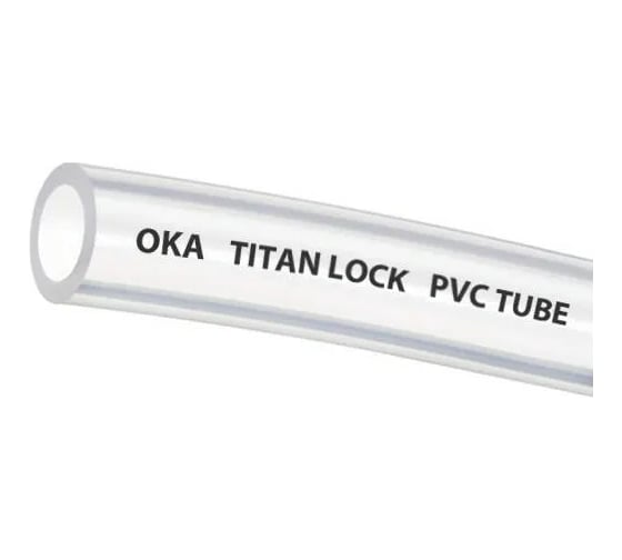 Изображение товара Прозрачная безнапорная ПВХ трубка TITAN LOCK OKA внутренний диаметр 8 мм 40м TL008OK_40