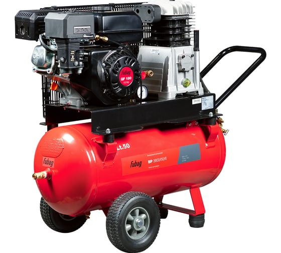 Изображение товара Компрессор FUBAG bp 3600/50/6 360 л/мин 50л 10бар 4.4 квт бензин 641276