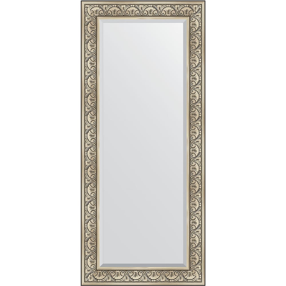 Изображение товара Зеркало EVOFORM с фацетом в багетной раме барокко серебро 70x160 см BY 3580