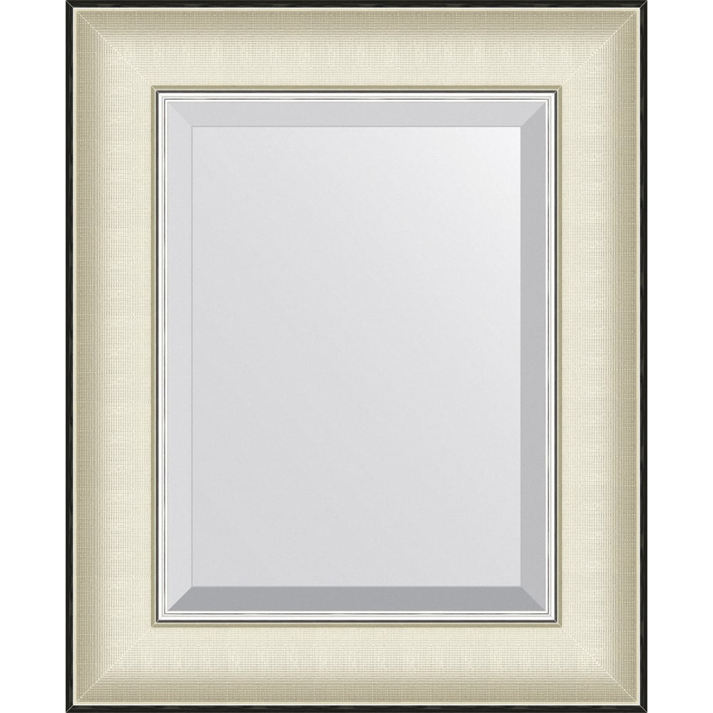Изображение товара Зеркало EVOFORM с фацетом в багетной раме белая кожа 44x54 см BY 7448