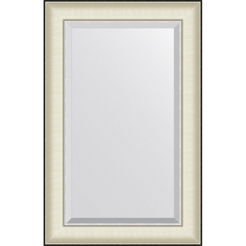 Изображение товара Зеркало EVOFORM с фацетом в багетной раме белая кожа 54x84 см