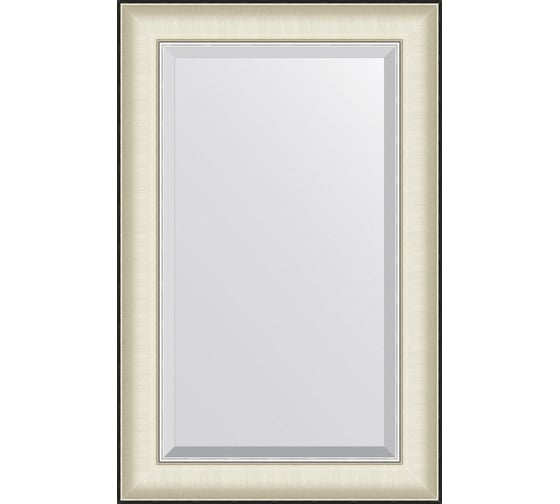 Изображение товара Зеркало EVOFORM с фацетом в багетной раме - белая кожа с хромом 78 мм (54x84 см) BY 7450