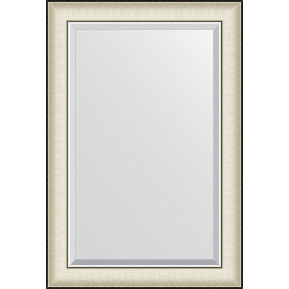 Изображение товара Зеркало EVOFORM белая кожа с фацетом в багетной раме 64x94 см