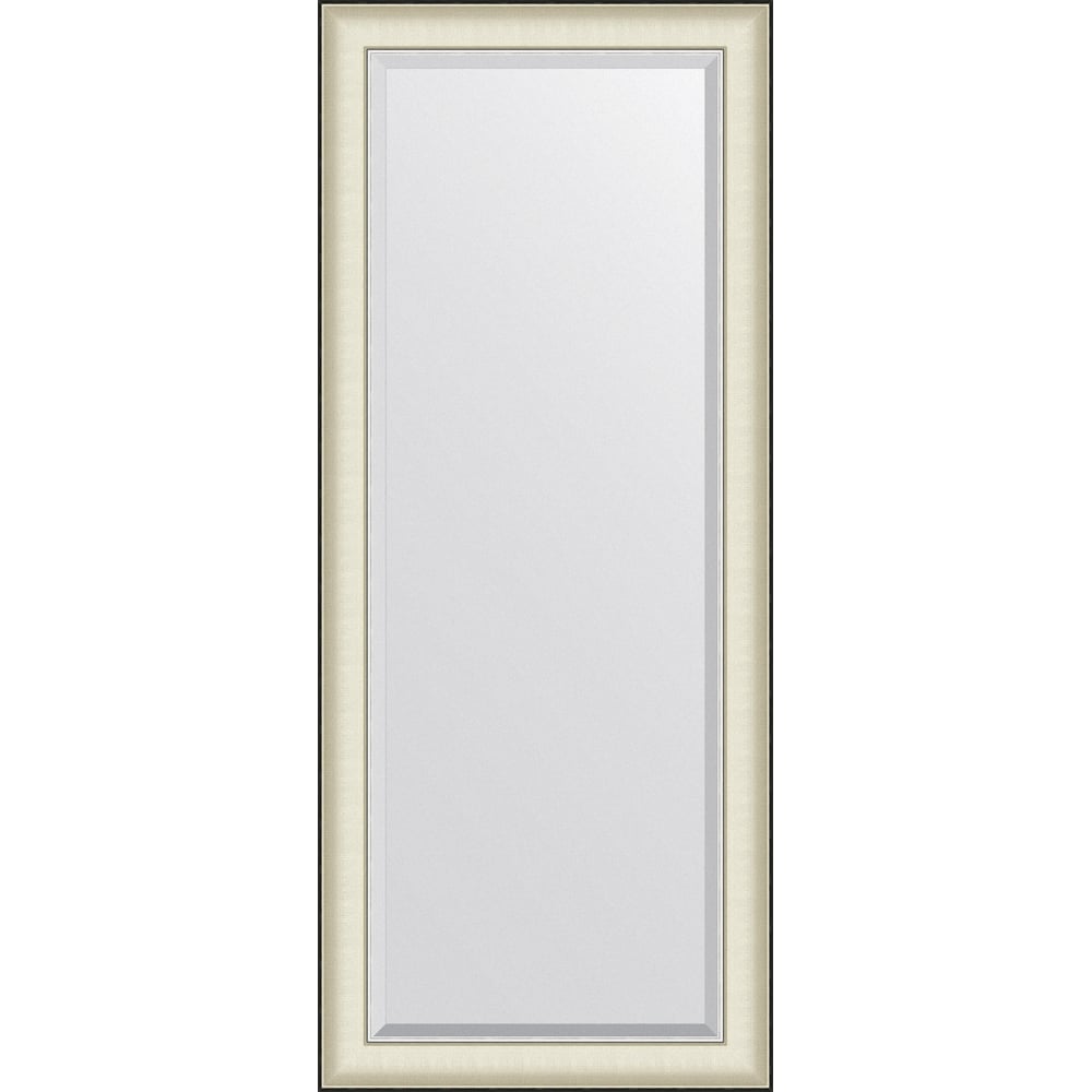 Изображение товара Зеркало EVOFORM с фацетом в багетной раме, белая кожа, 64x154 см