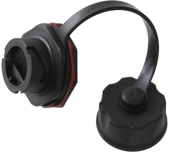 Изображение товара Индустриальный модуль-заглушка NIKOMAX IP67, с защитной крышкой, черный NMC-KJ-BLANK-IS-BK