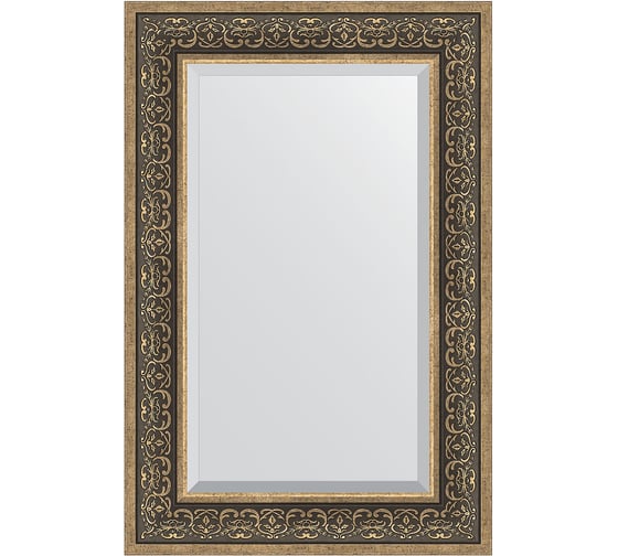 Изображение товара Зеркало EVOFORM с фацетом в багетной раме - вензель серебряный 101 мм (59x89 см) BY 3423