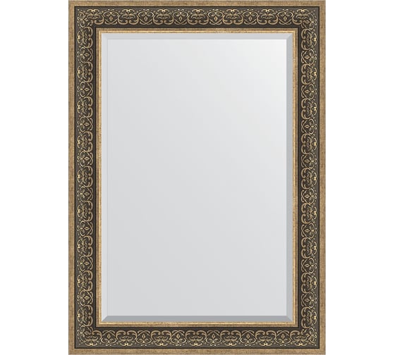 Изображение товара Зеркало EVOFORM с фацетом в багетной раме - вензель серебряный 101 мм (79x109 см) BY 3475