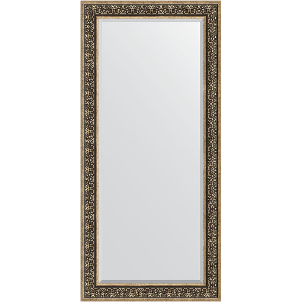 Изображение товара Зеркало EVOFORM с фацетом в багетной раме - вензель серебряный 101 мм (79x169 см) BY 3605