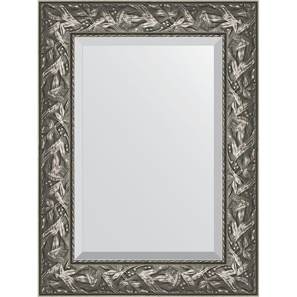 Изображение товара Зеркало EVOFORM с фацетом в багетной раме - византия серебро 59x79 см