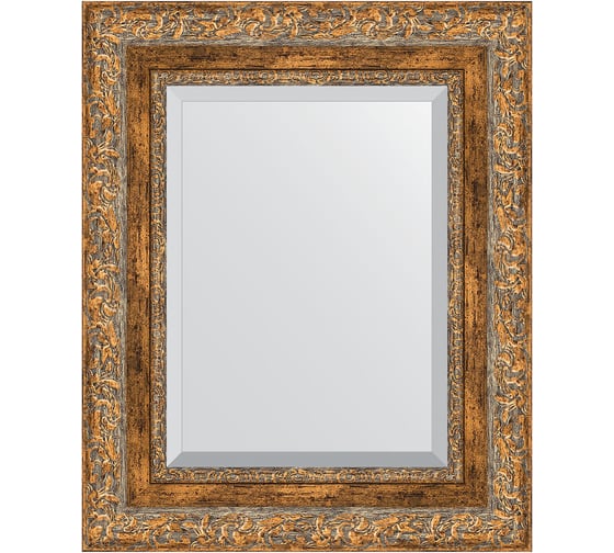 Изображение товара Зеркало EVOFORM с фацетом в багетной раме - виньетка античная бронза 85 мм (45x55 см) BY 3358