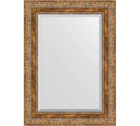 Изображение товара Зеркало EVOFORM с фацетом в багетной раме - виньетка античная бронза 85 мм (55x75 см) BY 3384