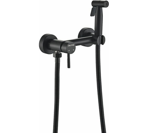 Изображение товара Смеситель для биде OUTE с гигиеническим душем титановый, нержавеющая сталь TH505SY