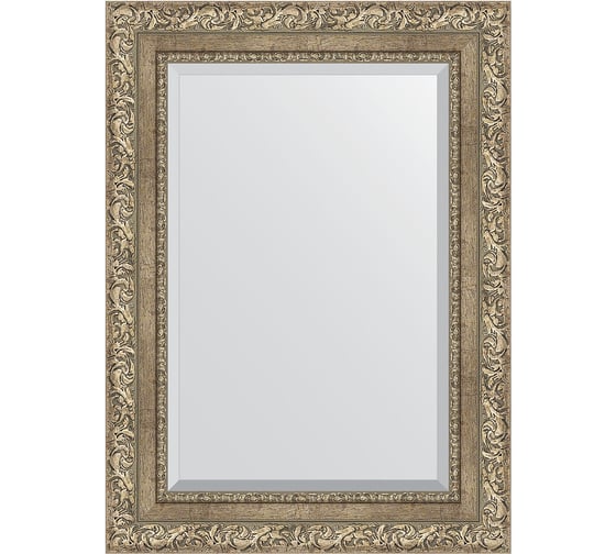 Изображение товара Зеркало EVOFORM с фацетом в багетной раме - виньетка античное серебро 85 мм (55x75 см) BY 3383