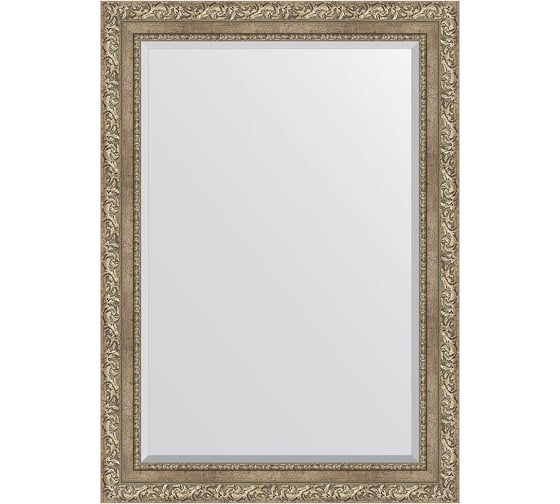 Изображение товара Зеркало EVOFORM с фацетом в багетной раме - виньетка античное серебро 85 мм (75x105 см) BY 3461