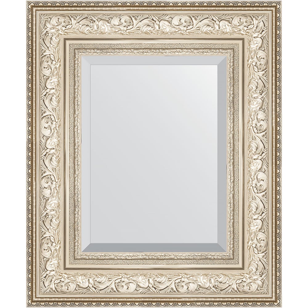 Изображение товара Зеркало EVOFORM с фацетом и багетной рамой 50x60 см серебро