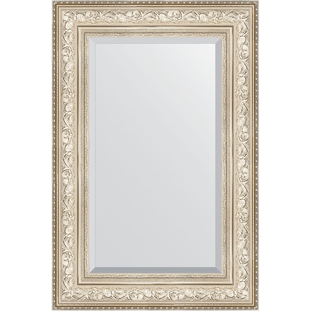 Изображение товара Зеркало EVOFORM с фацетом в багетной раме виньетка серебро 60x90 см