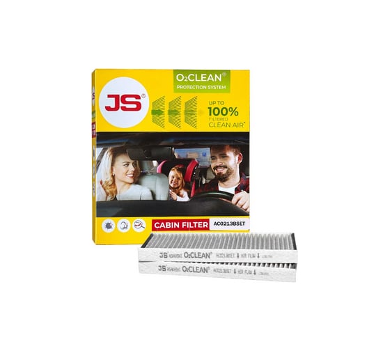Изображение товара Фильтр салонный антибактериальный комплект 2 шт JS Asakashi AC0213BSET